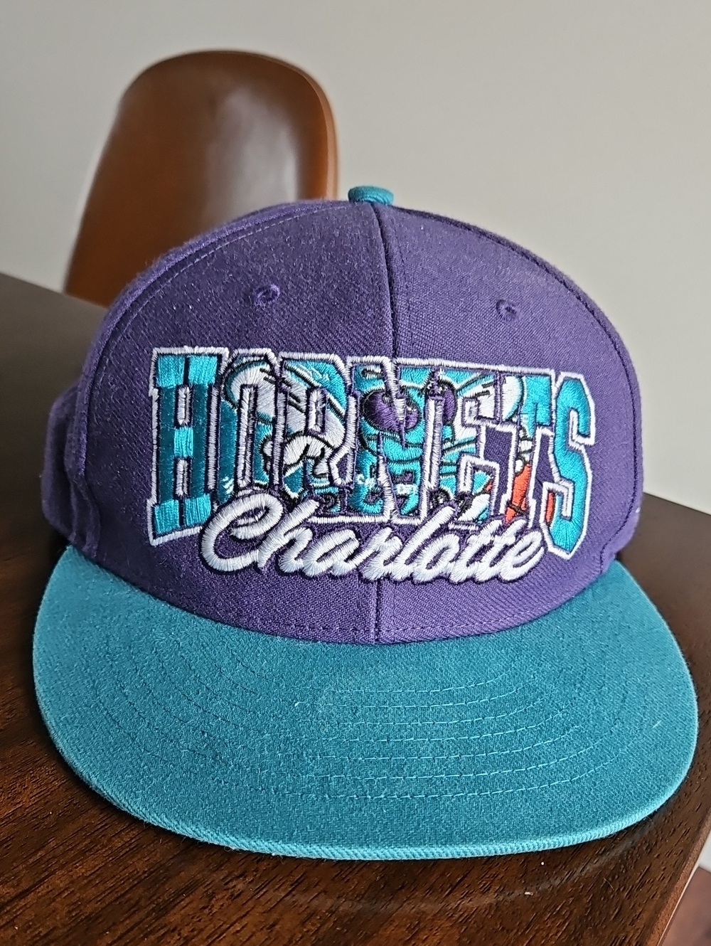 Charlotte Hornets 47' Purple & Teal Snapback Hat